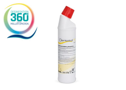 Dentotol MD liquid mit Desinfektion 360 Grad Logo