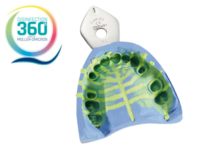 Impression with disinfection 360 ° logo Impression with disinfection 360 ° logo